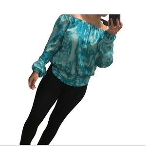 Michael Kors Tie Dye Long Sleeve Top